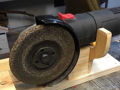 How I turn my Angle grinder into a bench grinder !!!