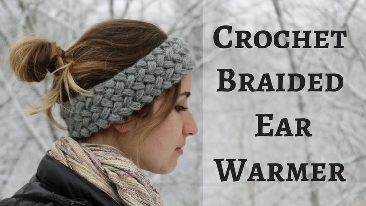 How to Crochet a Braided Headband.Ear Warmer