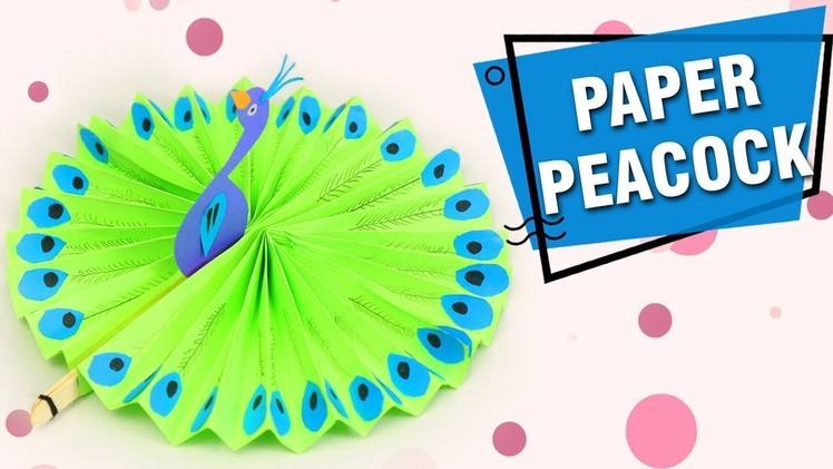 How To Make A Paper Peacock | DIY Craft Ideas For Kids | Paper Peacock Making | Easy DIY Crafts