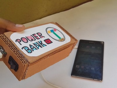 ????How to make a powerbank out of cardboard from old mobile battery | tech troops
