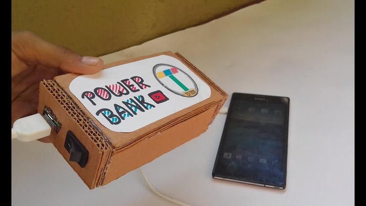 ????How to make a powerbank out of cardboard from old mobile battery | tech troops