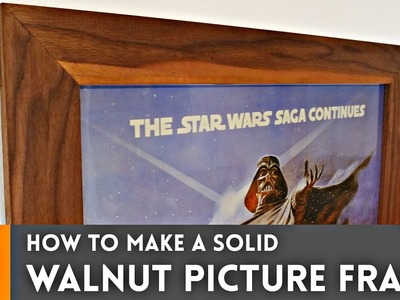 How to make a solid walnut picture frame. Woodworking