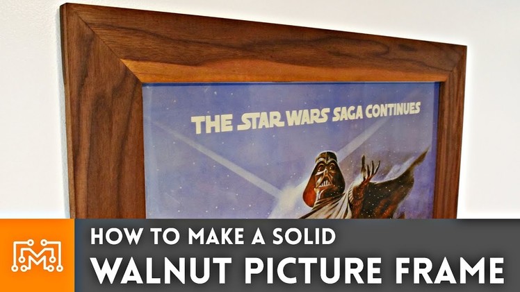 How to make a solid walnut picture frame. Woodworking
