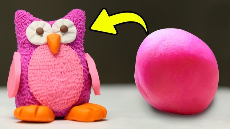 How To Make An Owl with Play Doh | Play Doh Learning Videos For Kids | DIY Owl Making | Easy DIY