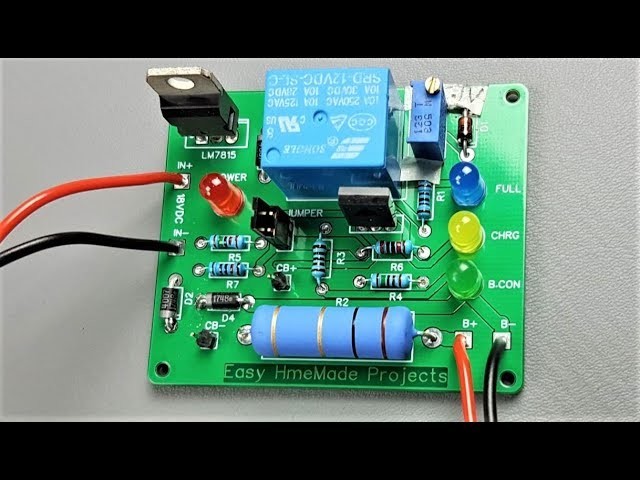 How to Make Automatic 12V Lead Acid Battery Charger Circuit Board