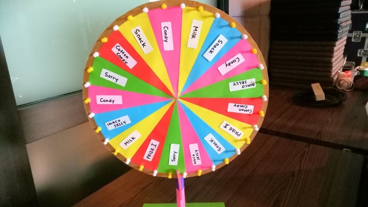 How to make wheel of fortune with fidget spinner