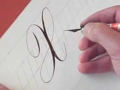 How to Write Copperplate (The Letters X and x)