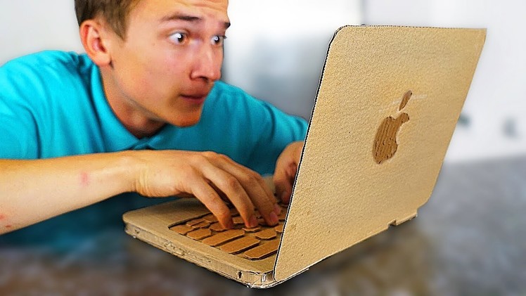 MacBook Pro from CARDBOARD ! How to Make Apple laptop