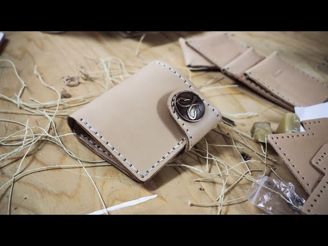 Making a Leather Snap Wallet with Cutting Dies