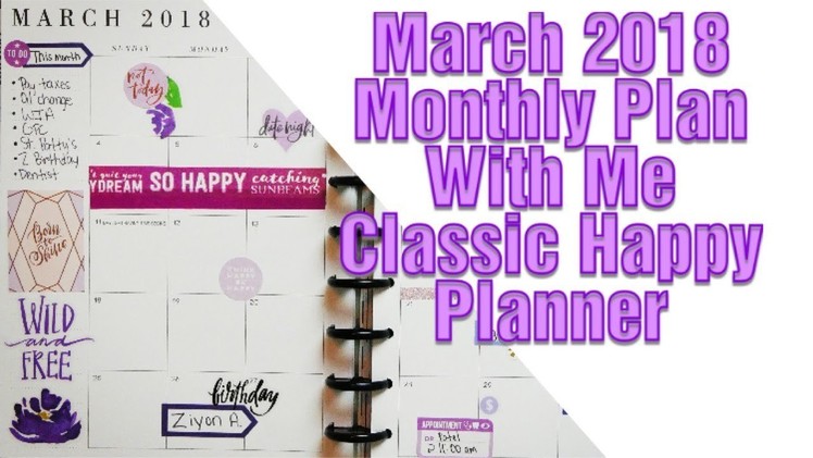 March Monthly Plan With Me | Classic Happy Planner
