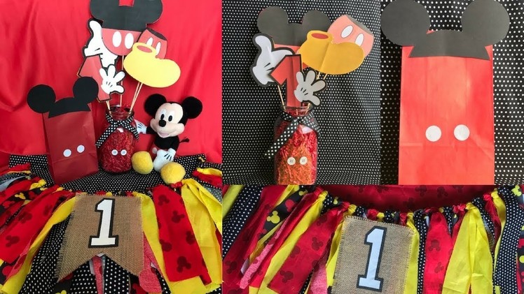 MICKEY MOUSE BIRTHDAY DECORATIONS!