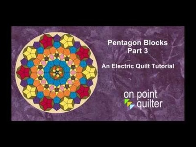 Pentagon Rosette in Electric Quilt