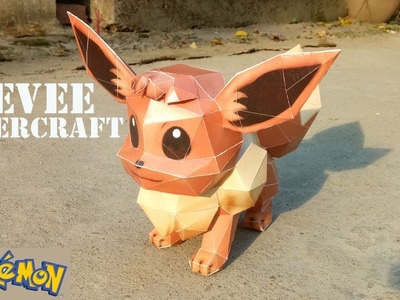 Pokemon papercraft: How To Make Eevee Pokemon From papercraft 99