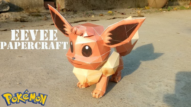Pokemon papercraft: How To Make Eevee Pokemon From papercraft 99