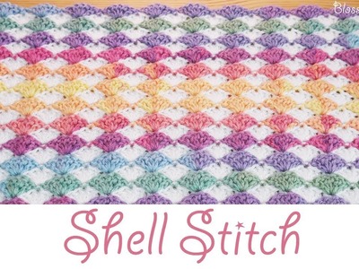 Stunning Crochet Shell Stitch - Blanket. Scarf (beginner friendly)