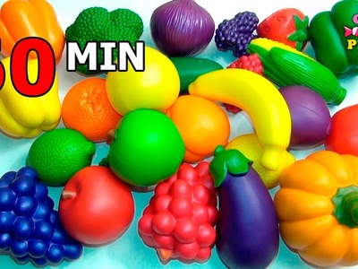 TOP Learn Names of Fruits and Vegetables Toy Collection | Learn To Count Vegetables Toys Compilation