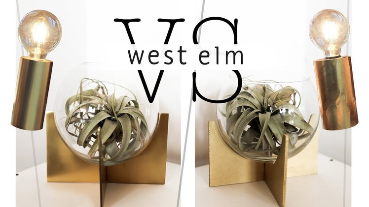 WE TRIED DIY-ING EXPENSIVE WEST ELM DECOR