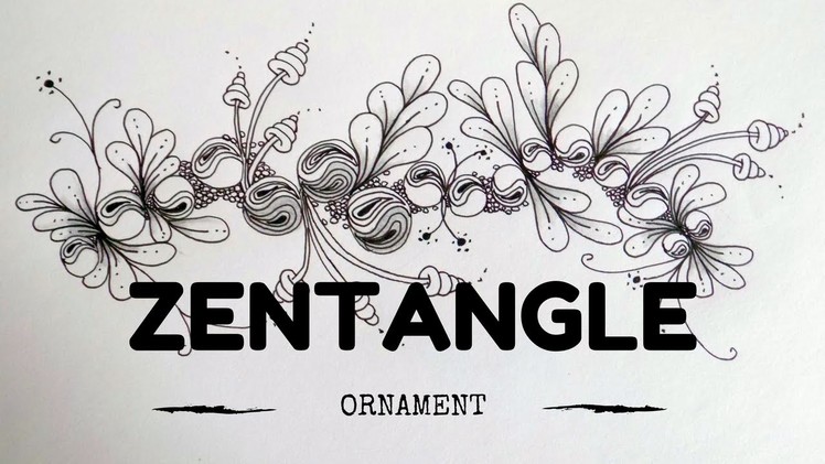 ZENTANGLE PATTERNS FOR BEGINNERS #8 | Ornament