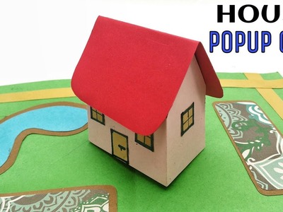 3D House Popup card - DIY Tutorial - 902