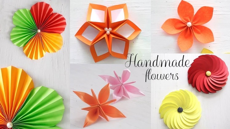 5 Easy Paper Flowers | DIY Videos | Paper Folding
