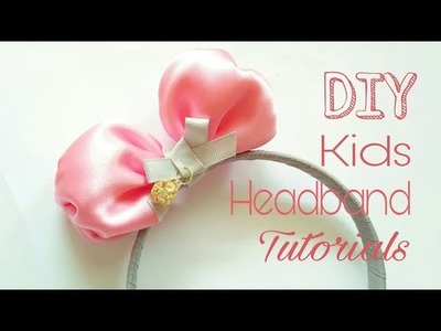 Baby Headband Ideas : Tiara Headband Make From Satin Fabric | DIY by Elysia Handmade