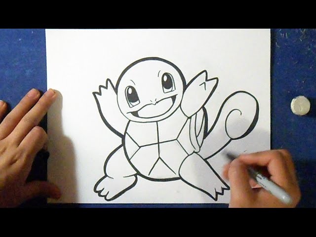 Cómo dibujar a Squirtle - Pokémon, How to draw Squirtle