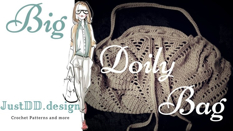 Crochet a Big Doily Bag Part 1 ENGLISH Step by step tutorial
