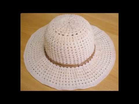 Crochet a chic, summer hat, easy step by step, pattern
