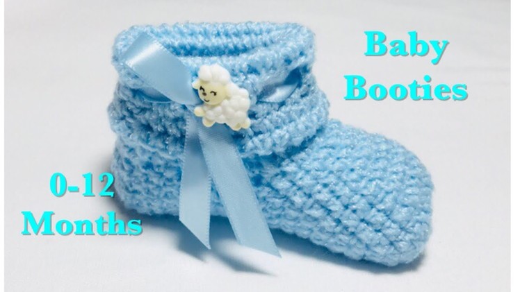 Crochet baby. boy. girl booties for 0-12 months - easy to make #123