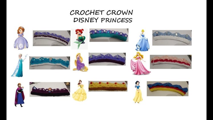Crochet crown  Disney Princess