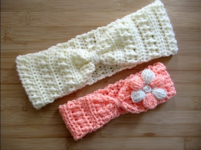 Crochet Headband ear warmer Adults Baby ANY SIZES tutorial Happy Crochet Club