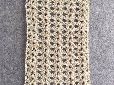 CROCHET Lace Shell Stitch #3  | One Row Repeat