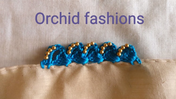 Crochet New slant design in crochet khuchu for sarees (kannada version) - 29