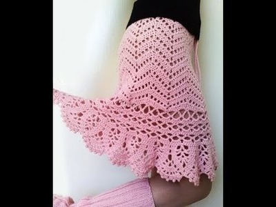 Crochet ruffle skirt  free pattern