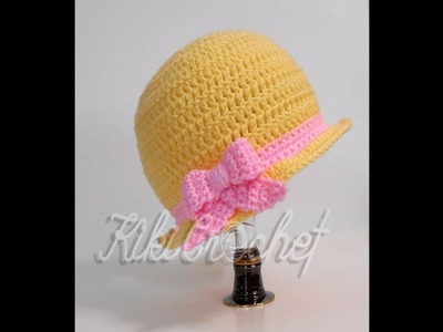 Crochet Spring Hat with Visor