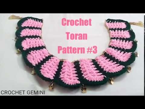Crochet Toran| Woolen Door Hanging in Hindi| Vinkam| Easy Woolen Toran | वुल| विणकाम क्रोशाचे| #तोरण