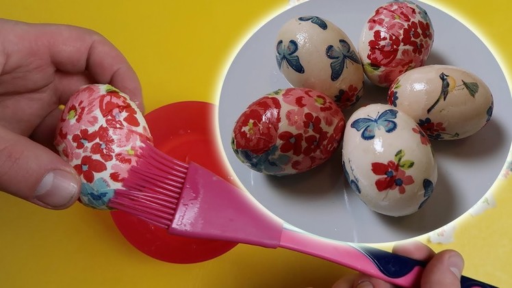 Decoupage Easter EGGs - Tutorial. DIY Easter Egg Compilation 2018.CUTE EASTER DIY