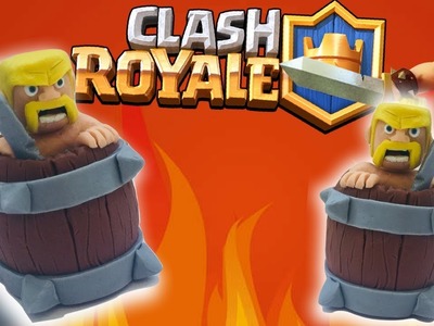 DIY Barbarian Barrel from "Clash royale" - clay tutorial