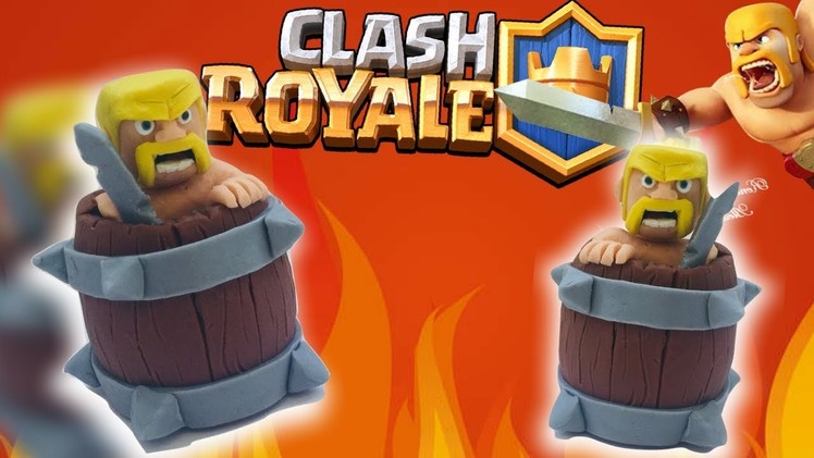 DIY Barbarian Barrel from "Clash royale" - clay tutorial