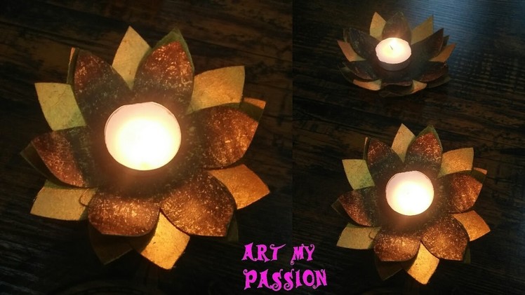 DIY Candle Holder | How To make Candle Holder out of cardboard | Art My Passion