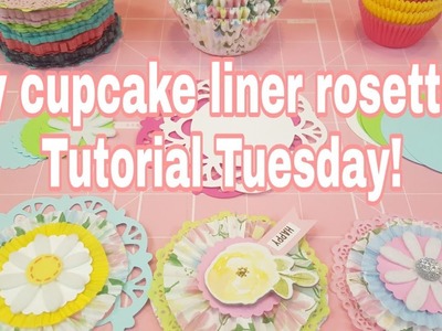 Diy cupcake liner rosettes | Tutorial Tuesday | Planning With Eli