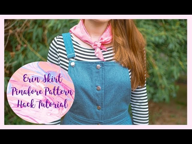 DIY Denim Pinafore: Erin Skirt Pattern Hack Tutorial