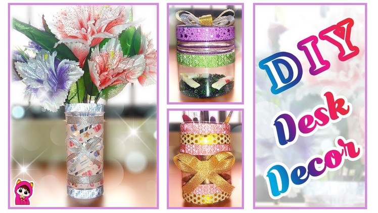 DIY Desk Decor using Pet Jars, Washi Tapes and Glitter Tapes | FriDIY Episode 01