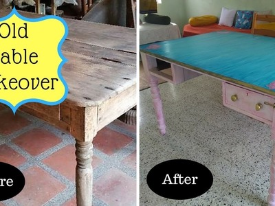 DIY Easy steps to convert old table into New |Old table Makeover | Old furniture restoration