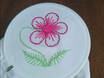 DIY - Embroidery Designs for Beginners - Embroidery Flowers +  Tutorial !