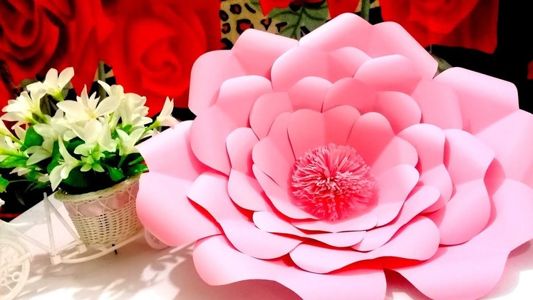 DIY Giant Paper Flowers Tutorial | DIY Paper Crafts