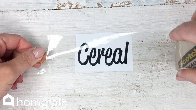 DIY Hack to Make Labels with Packing Tape