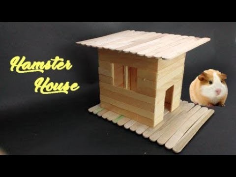 DIY Hamster House - From Popsicle Sticks