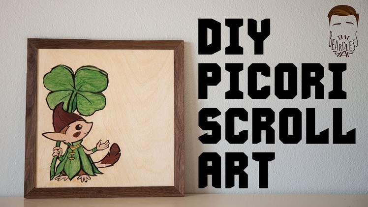 DIY Legend of Zelda Picori Scroll Saw Art