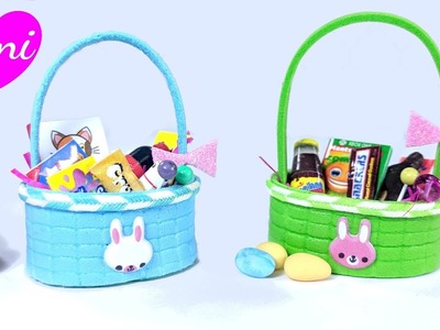 DIY Miniature Easter Basket, Eggs, & Candy. Junk Food